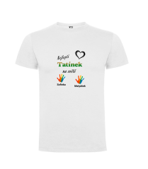 Pánské tričko nejlepší tatínek se jmény dětí