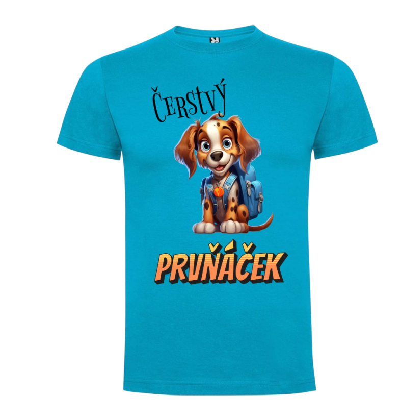 Tričko Čerstvý prvňáček pejsek
