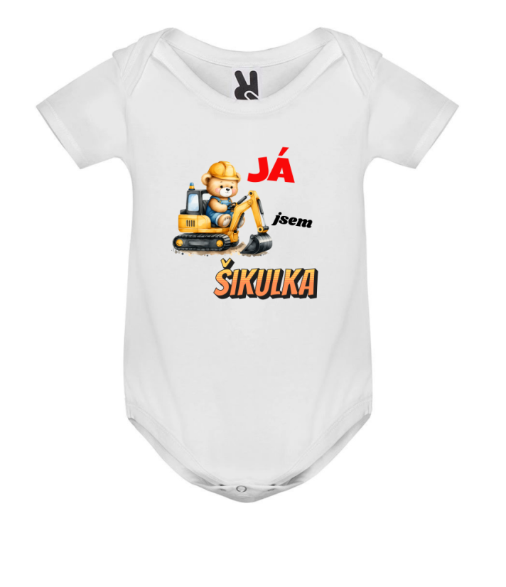 Body bagr Já jsem šikulka - Barva: Šedá