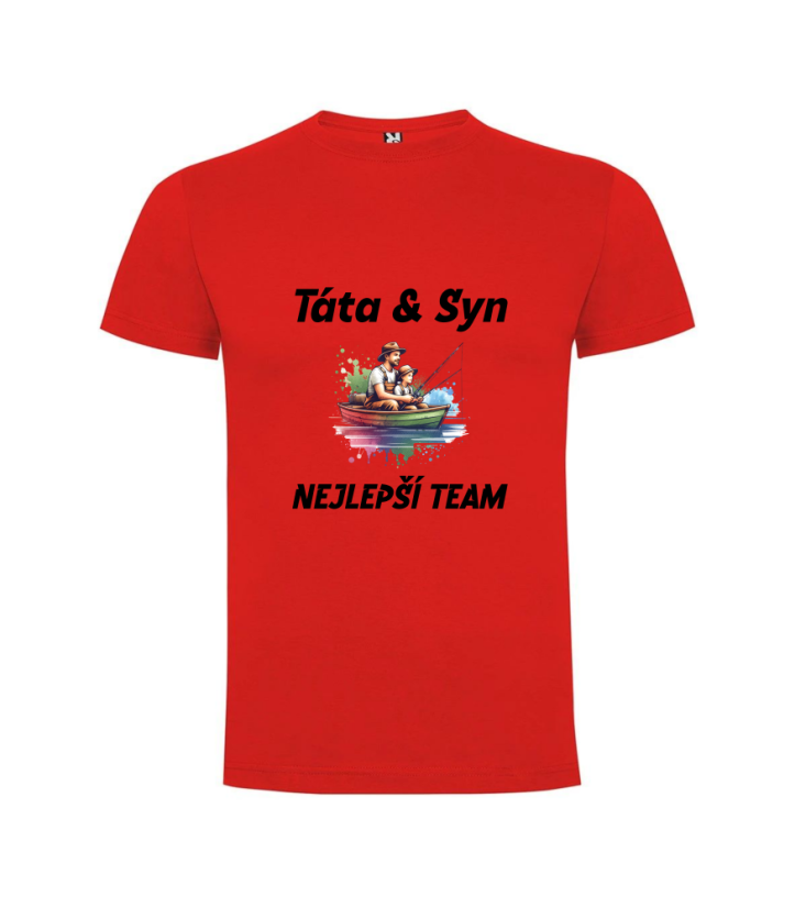 Tričko Táta a syn nejlepší team