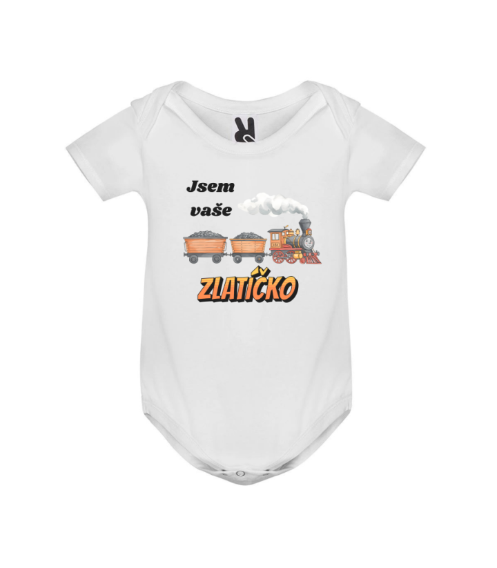 Body vláček jsem vaše zlatíčko - Barva: Šedá