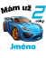 Narodeninové tričko auto s jménem - Věk: 2