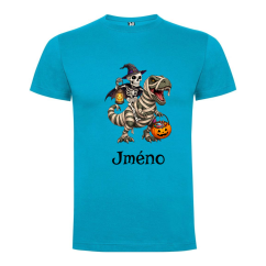 Dětské halloweene tričko se jménem - dinosaurus