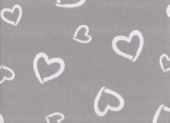 Zavinovačka srdíčka na šedé