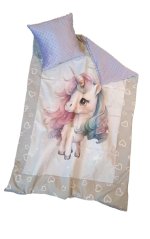Minky deka 100*150cm s vyšitým jménem - JEDNOROŽEC kouzelný