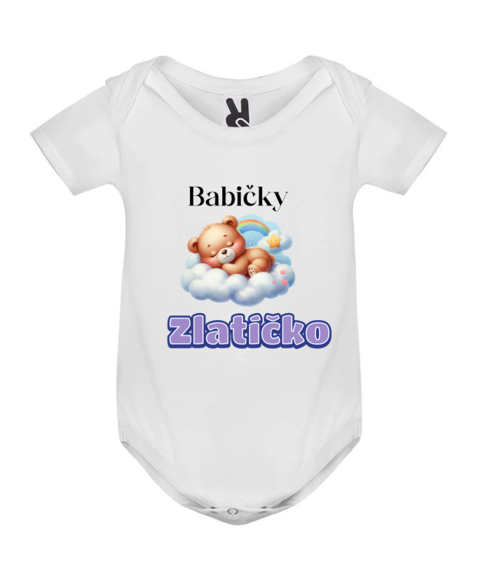 Body babičky zlatíčko - Barva: Bílá
