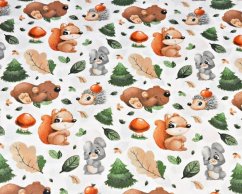 Oboustranné hnízdečko s podložkou zvířata v lese