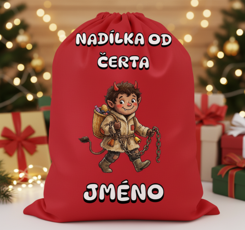 Čertovský pytlík se jménem - Barva pytlíku: Červená
