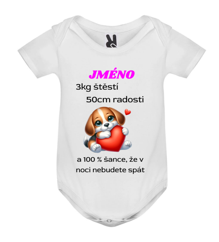 Body se jménem a vlastními parametry 100 % šance, že v noci nebudete spát. - Barva: Růžová