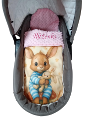 Minky deka s vyšitým menom myška