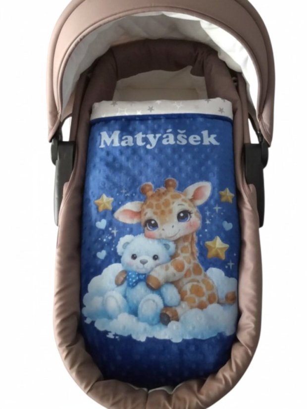 Minky deka se jména – motiv Žirafa - Druhá strana bavlna: Minnie