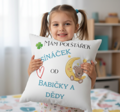 Polštář Usínaček od babičky a dědy