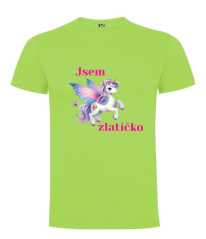 Tričko jednorožec jsem zlatíčko