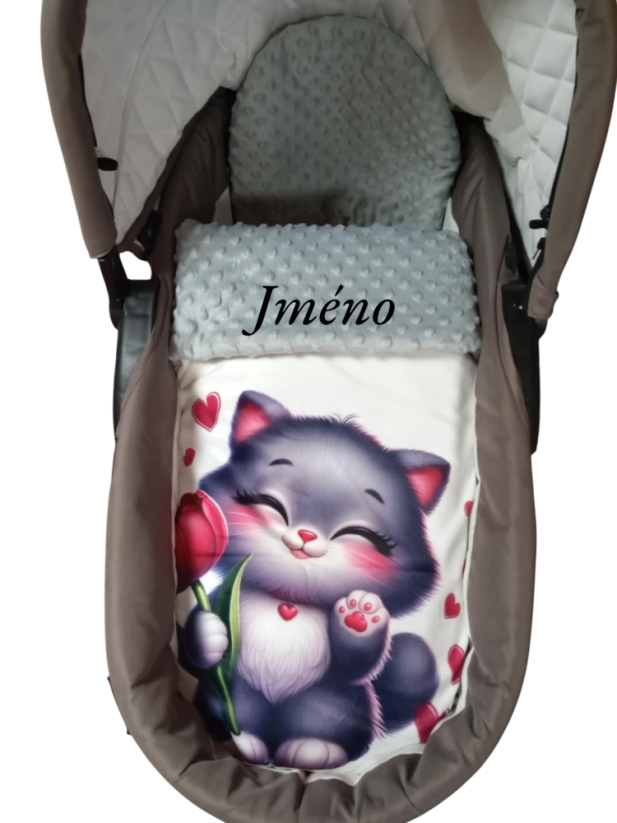 Minky deka s vyšitým menom Kotě
