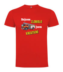 Tričko hasičské auto Nejsem zlobidlo jsem kreativní