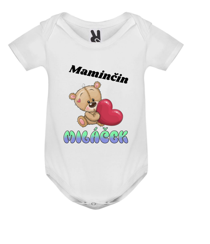Body medvídek maminčin miláček - Barva: Bílá