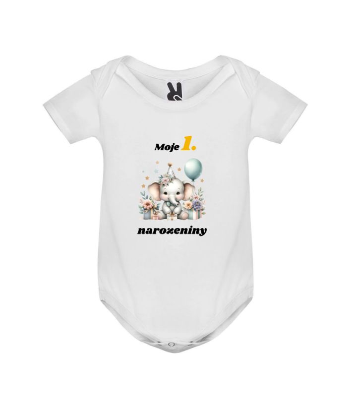 Body mám 1. narozeniny - Barva: Šedá
