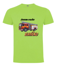 Tričko hasičské auto Jsem vaše zlatíčko