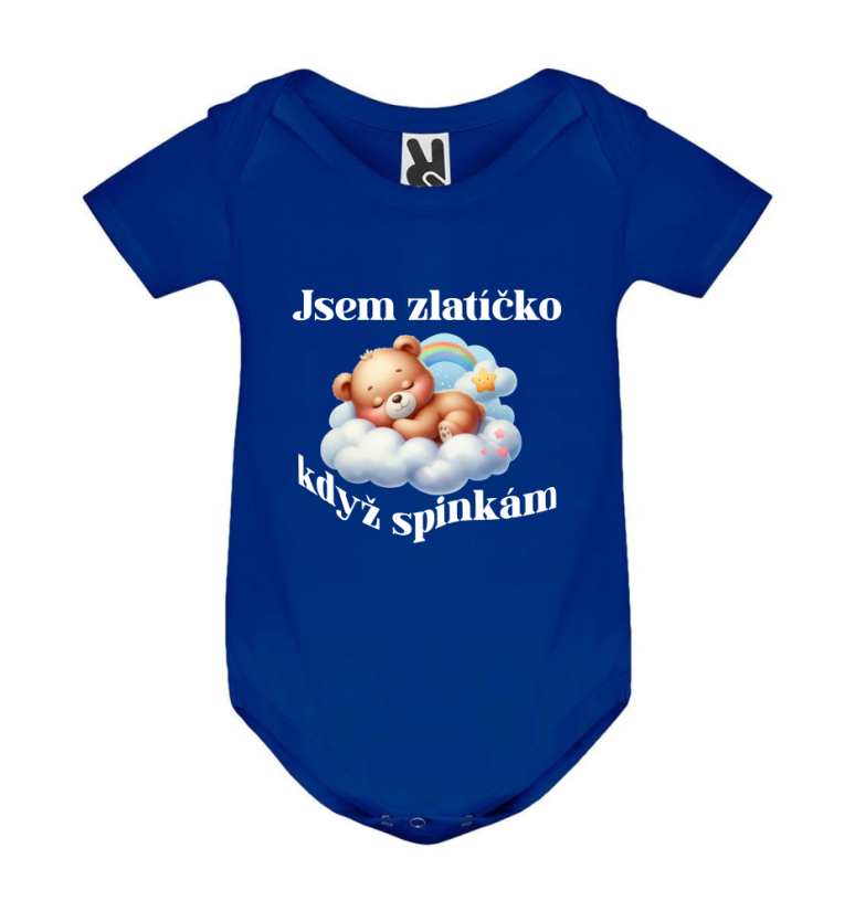 Body medvídek jsem zlatíčko když spinkám - Barva: Růžová
