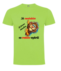 Tričko lev já nezlobím já jen zkouším co rodiče vydrží