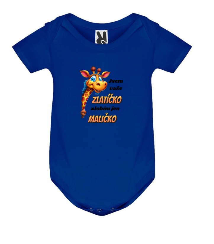 Body Jsem vaše zlatíčko, zlobím jen maličko žirafa - Barva: Šedá