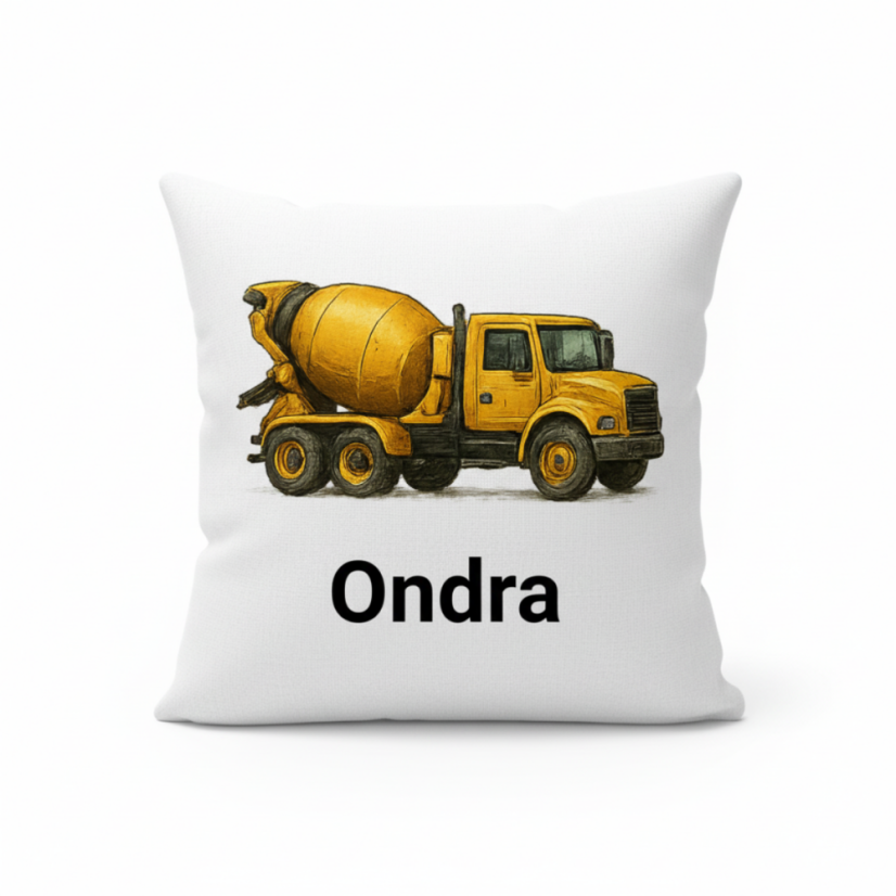 Polštář Míchačka s jménem