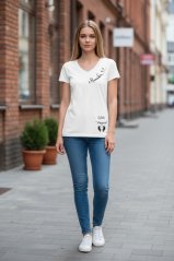 Dámské tričko s krátkým rukávem – Maminka + jména dětí
