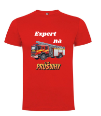 Tričko hasičské auto Expert na průšvihy