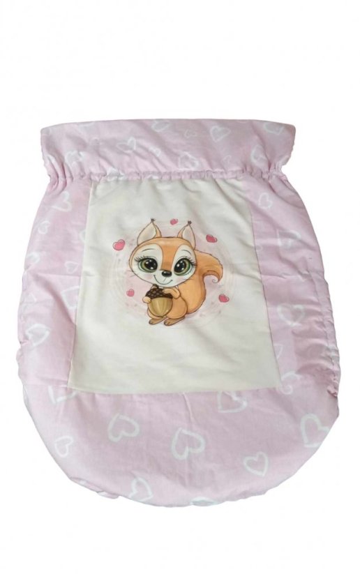 Nepadací deka veverka s vyšitým jménem