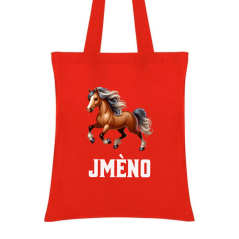 Taška do školky se jménem - motiv kůň