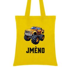 Taška do školky se jménem - motiv auto