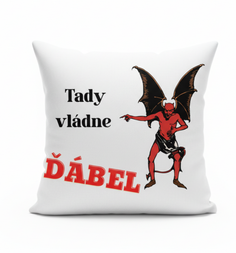 Polštář Tady vládne ďábel