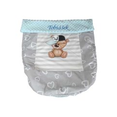 Nepadací deka medvídek COOL s vyšitým jménem