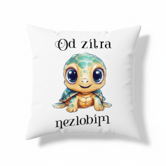 Polštář želva Od zítra nezlobím