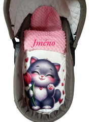 Minky deka s vyšitým menom Kotě
