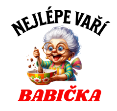 Zástěra s motivem babičky - Nejlepší kuchařka Babička