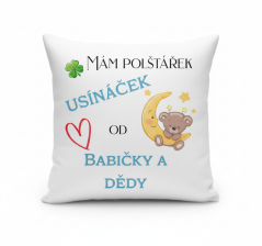 Polštář Usínaček od babičky a dědy