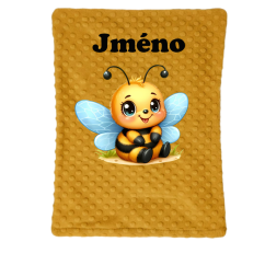 Minky deka se jména – motiv Medvídek včelka