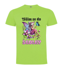 Tričko těším se do školky víla