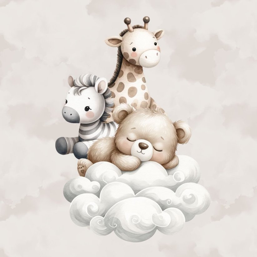 Minky deka zvieratká s vyšitým menom