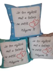 Polštář Nejlepší muž a tatínek na světě