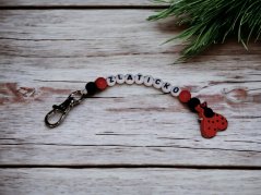 Přívěsek na klíče beruška - vlastní jméno