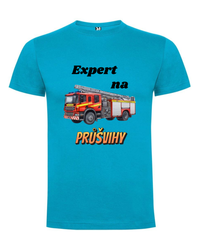 Tričko hasičské auto Expert na průšvihy
