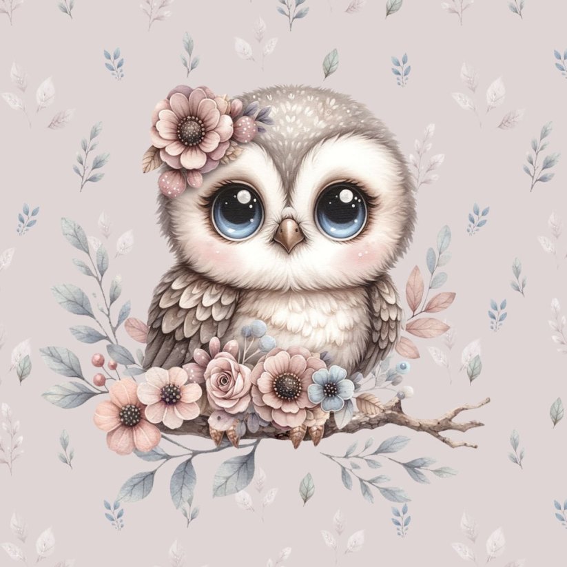 Minky deka sovička s vyšitým menom