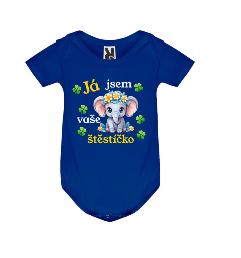 Body slon já jsem vaše štěstíčko - Barva: Růžová