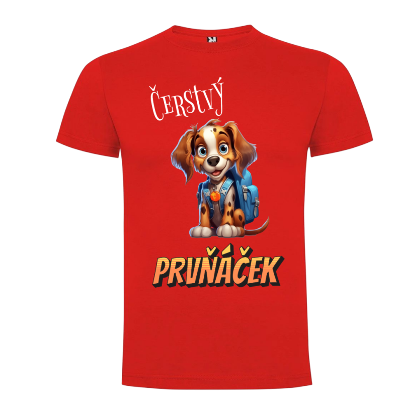 Tričko Čerstvý prvňáček pejsek