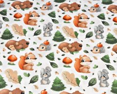 Oboustranné hnízdečko s podložkou zvířata v lese