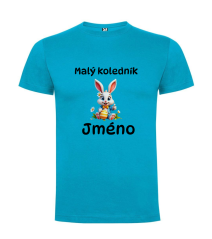 Dětské velikonoční tričko s vlastním jménem - motiv zajíček