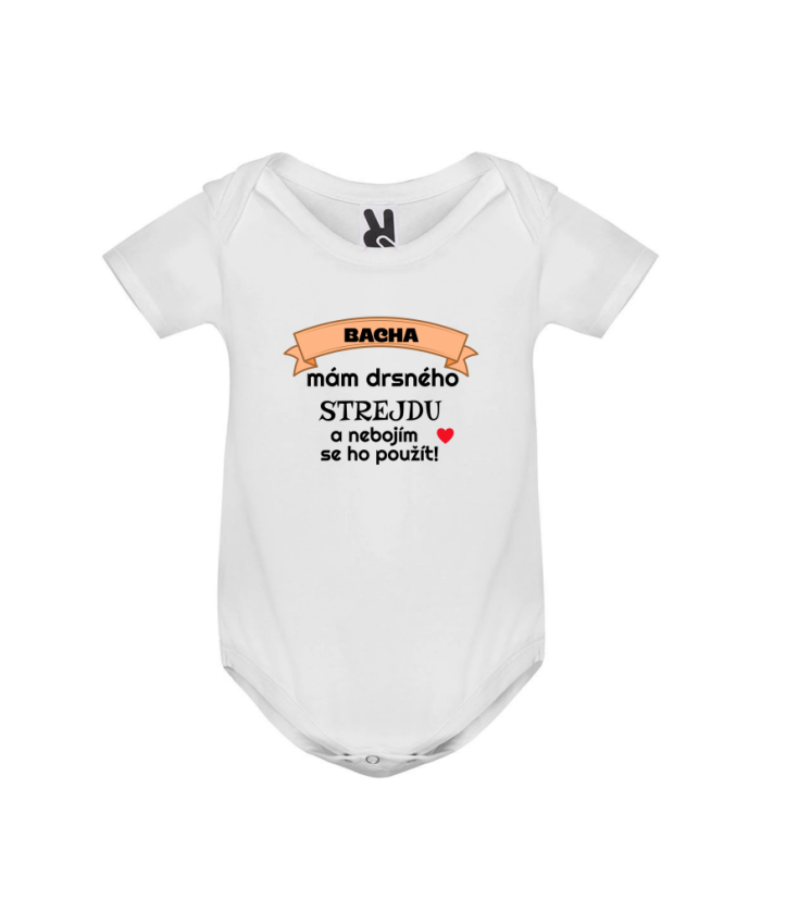 Body Bacha mám drsného strejdu a nebojím se ho použít - Barva: Šedá