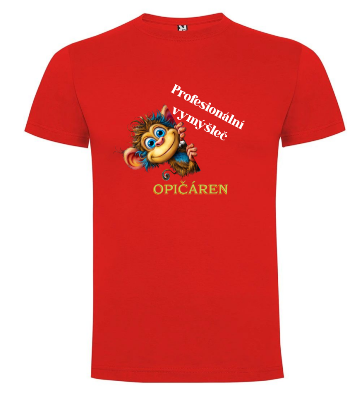 Tričko tričko opička profesionální vymýšleč opičáren